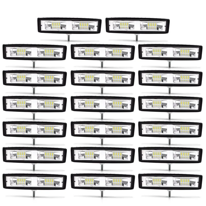 

Safego 20pcs 48W Led Work Light Bar Spot Beam For Driving Offroad Boat Car Tractor Truck 4x4 SUV ATV 12V 24V Off-Road White
