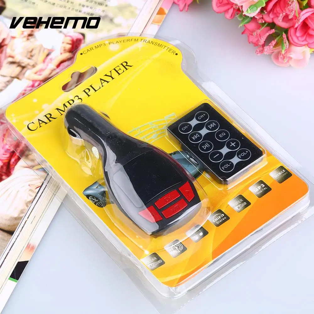Vehemo 87 5 108 МГц USB AUX FM передатчик адаптер музыкальный плеер автомобильное зарядное