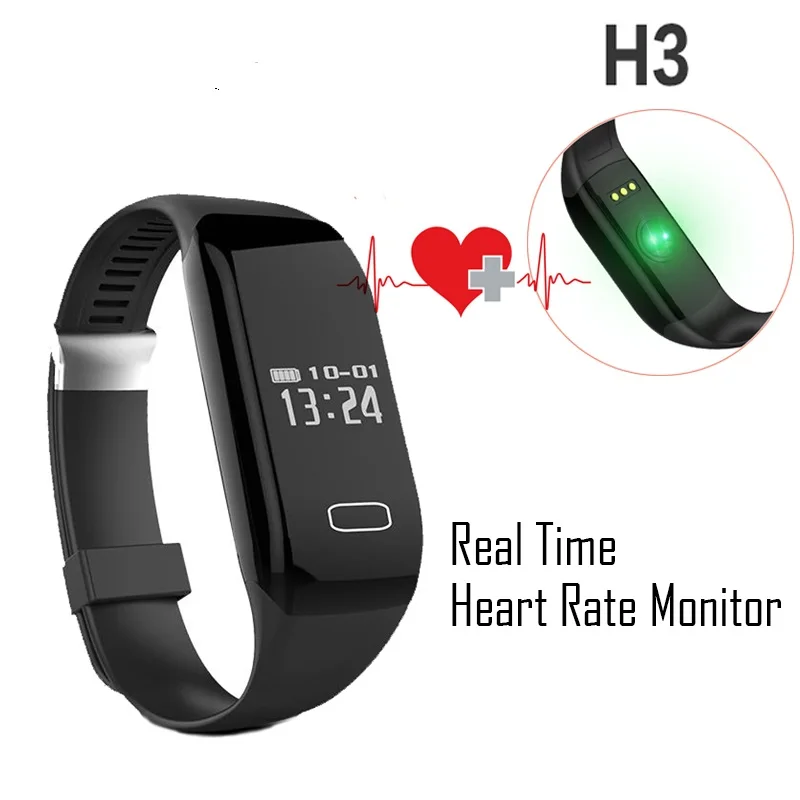 Новый Smart Браслет H3 браслет Heart Rate Мониторы Bluetooth 4.0 шагомер спортивные Фитнес