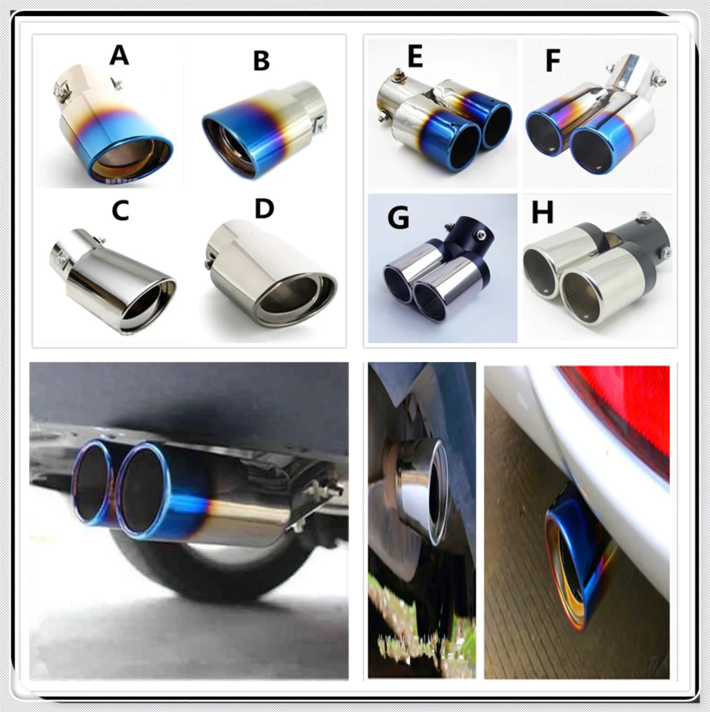 Автомобильный стальной глушитель выхлопной трубы крышка для Ford Shelby SYNus King GTX1