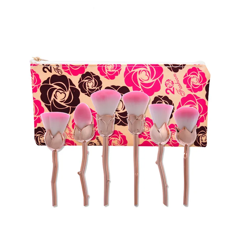 Набор кистей для теней 6 шт.|eyeshadow brush|blush brushmakeup brushes |