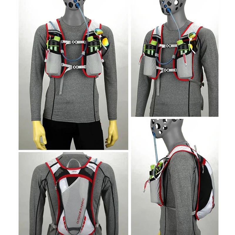 Дышащий жилет с гидратацией для бега легкий рюкзак мужчин и женщин спортивная