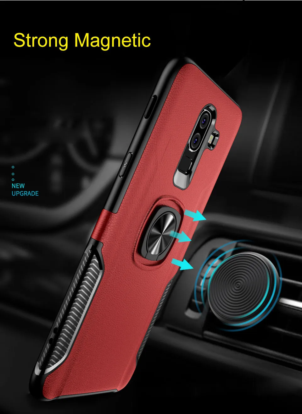 Чехол подставка для телефона Samsung Galaxy S10E A6 Plus 2018 J8 PC & TPU деловой противоударный