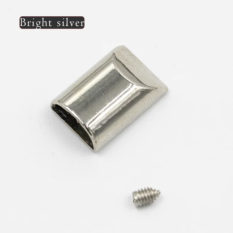 silver semicircle 5 шт. DIY ремесло Металлические молнии винты вилки замок зажимы Сумка хвост стопор закрытие ремонт портной инструменты для одежды кошелек аксессуар для шитья - Цвет: silver semicircle