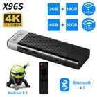 X96S мини-ПК Android 8,1 TV Box Amlogic S905Y2 DDR4 4 Гб RAM 32 ГБ ROM TV Stick 5G WiFi Bluetooth 4,2 4K HD Smart Media Player