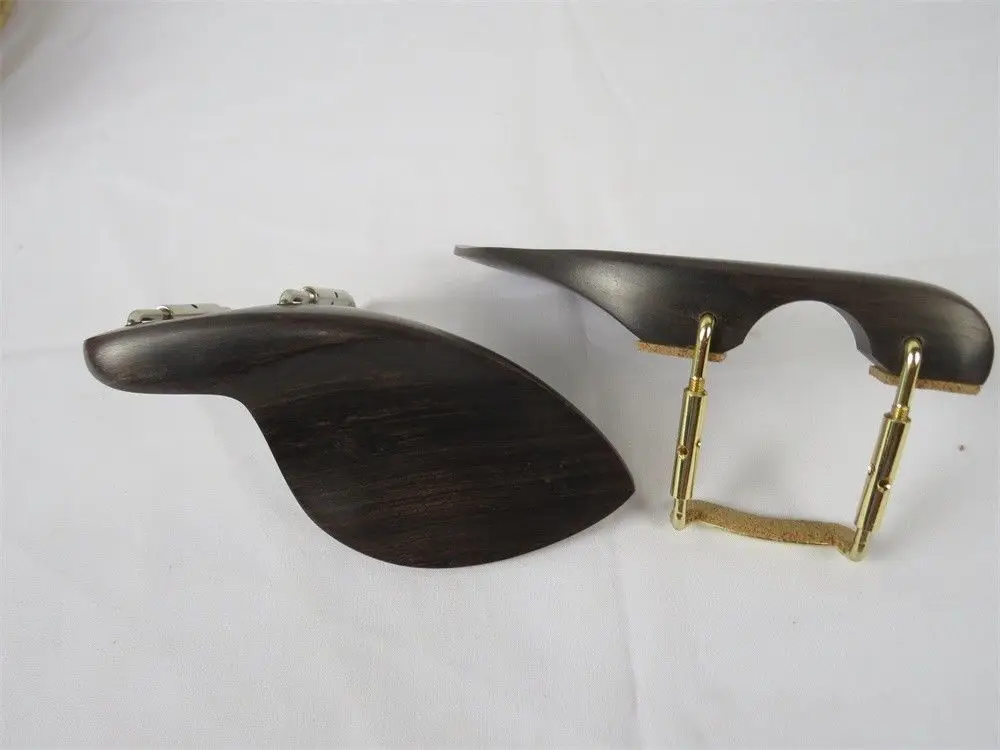 

2pcs natural ebony violin chinrest 4/4 with screw,violin parts