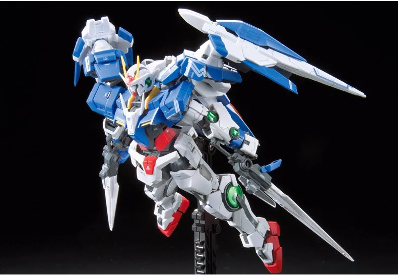 Bandai подлинный RG 1/144 аниме HG 00 Raiser Gundam GN-0000 модель собранная 13 см 00R робот фигурка gunpla мультфильм детские игрушки