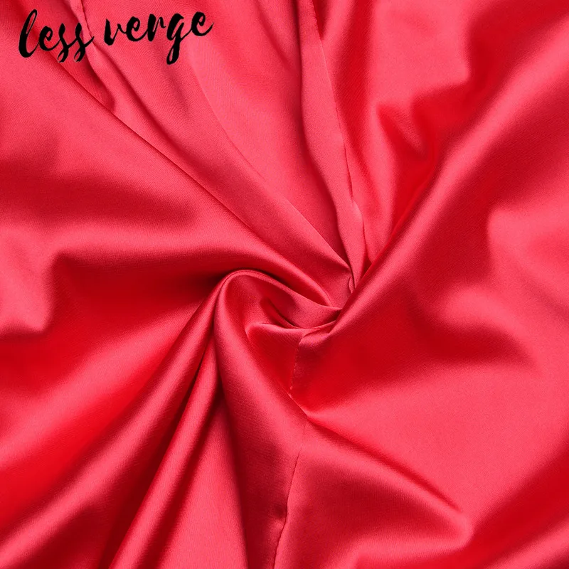 Lessverge элегантные вечерние атласные платья с v-образным вырезом, женское вечернее платье с длинным рукавом, вечернее платье для клуба, Осеннее облегающее платье-рубашка