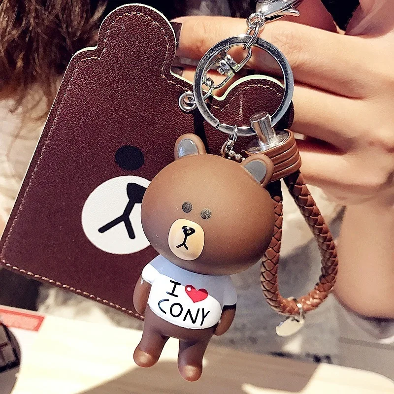 Style 4 Brown 1 шт. kawaii корейский мультфильм Тоторо ID держатель для карт милые банковские кредитные карты пакеты на день рождения Рождественский подарок для девочек и мальчиков - Цвет: Style 4 Brown