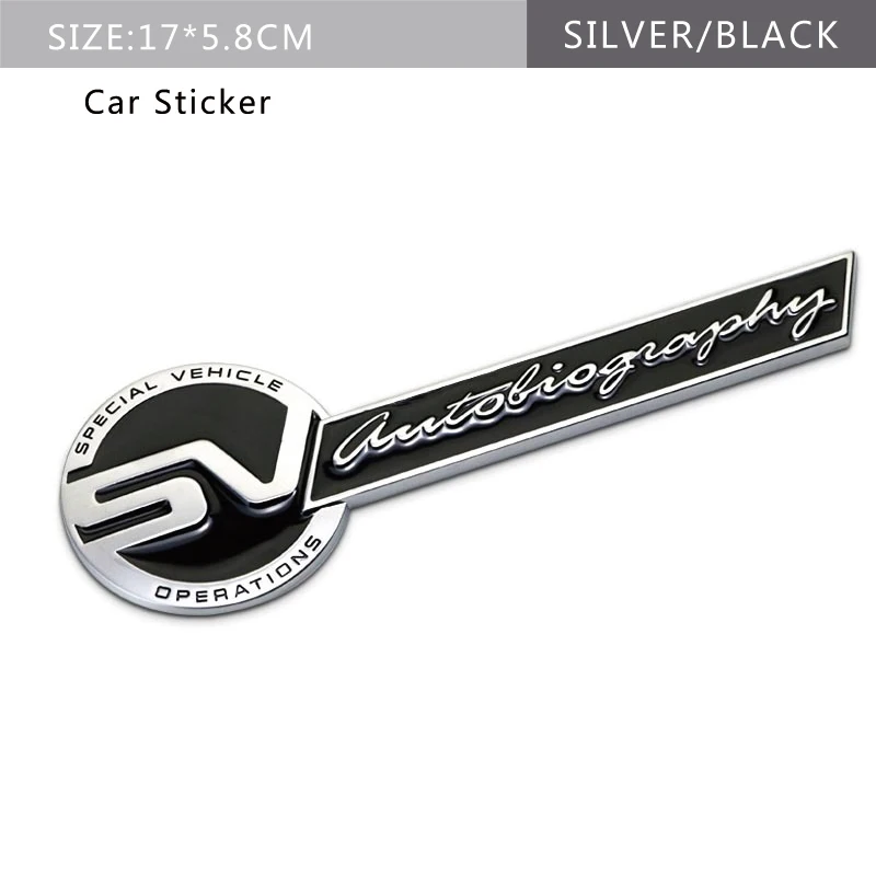 Авто решетка эмблема SV логотип круглая наклейка SVR значок наклейка металлическая для Land Rover Range Rover Discovery Vogue автомобильные аксессуары