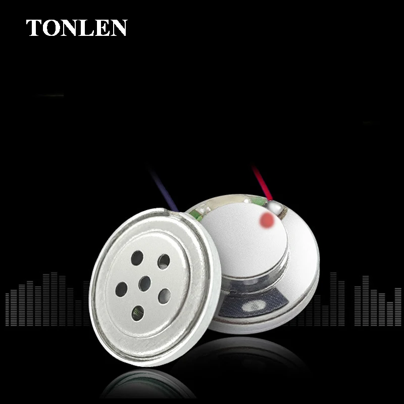 TONLEN 2 шт. круглый 10 мм 3 мвт 32 ом Bluetooth наушники динамики бас медное кольцо