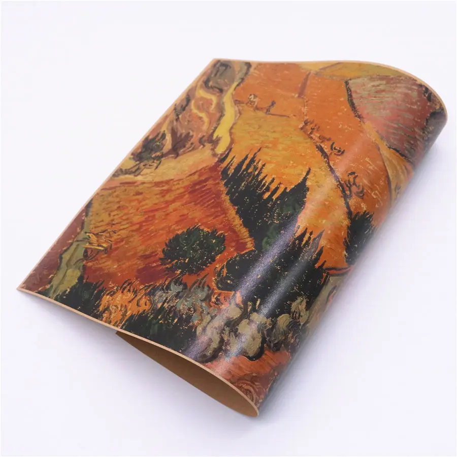 Ван Гог Осенняя полевая кантри крафт бумага винтажная картина маслом постер кафе