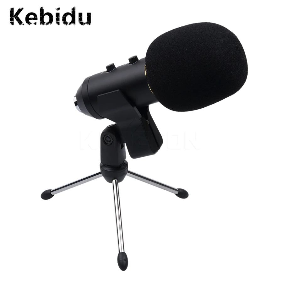 Kebidu MK-F100TL USB конденсаторный профессиональный микрофон для записи видео караоке Студийный микрофон для радио для компьютера PC