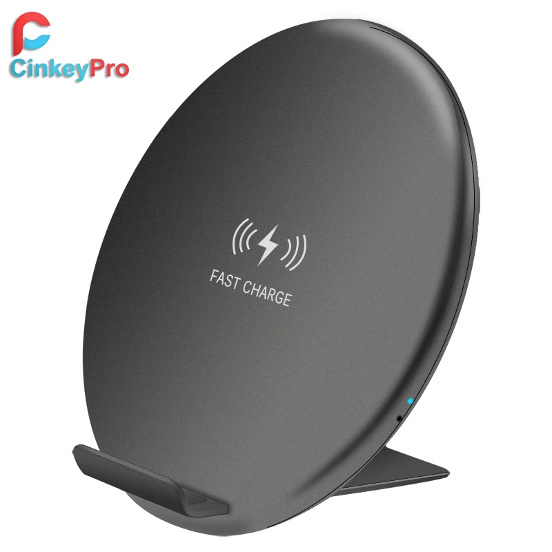 CinkeyPro Беспроводной Зарядное устройство Pad и стойки Quick Charge 2 0 быстрой зарядки для