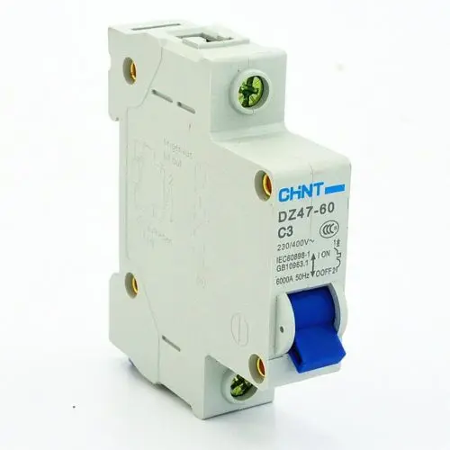 

CHINT Circuit breaker MCB DZ47 C Type 3Amp 230/400V