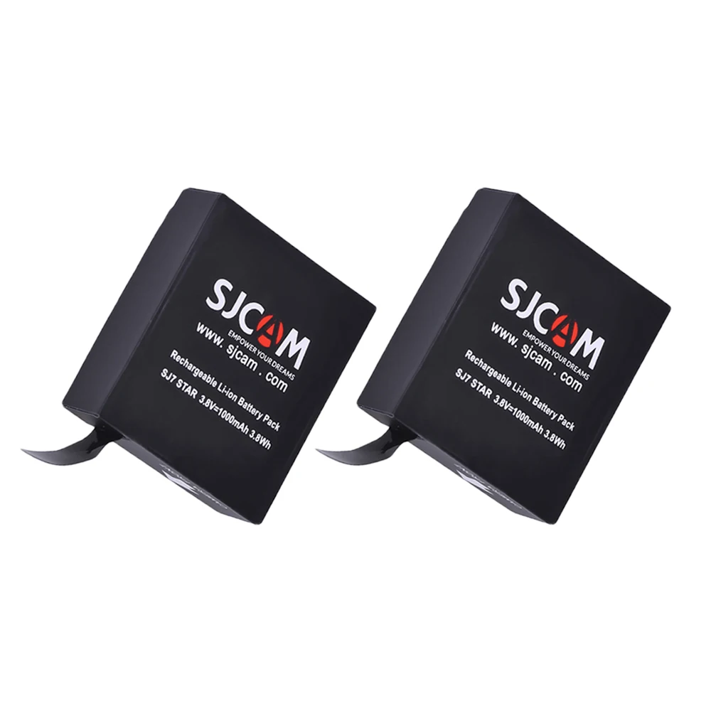 2 шт. 1000 мАч 3 8 в оригинальный аккумулятор SJCAM SJ7 Star + зарядное устройство USB со