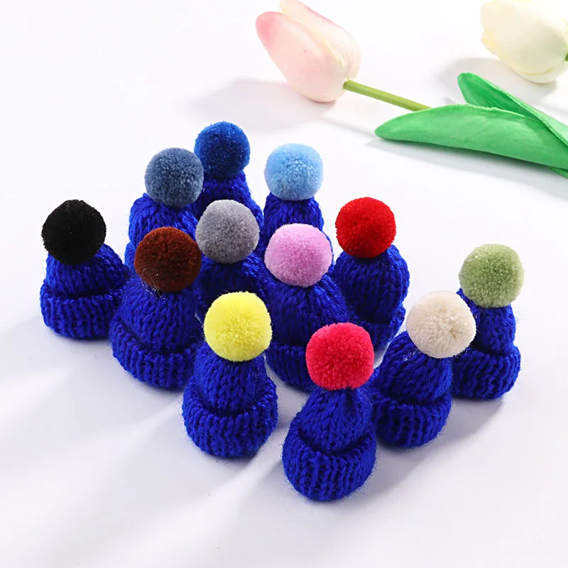 10 шт. модная мини-шерсть шарик для волос маленькая шляпа сумка Висячие аксессуары