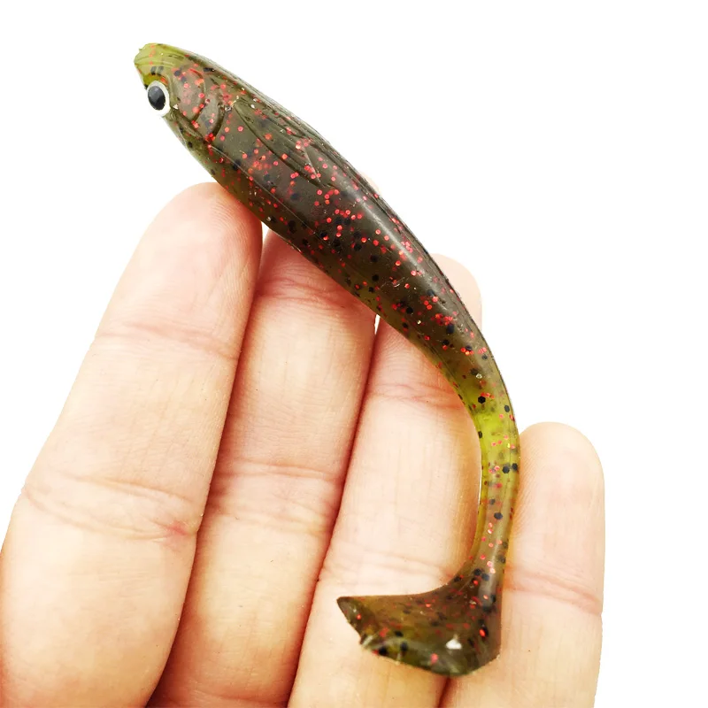 4 шт./лот мягкая личинка с когтями 84 мм блестящая рыболовная приманка