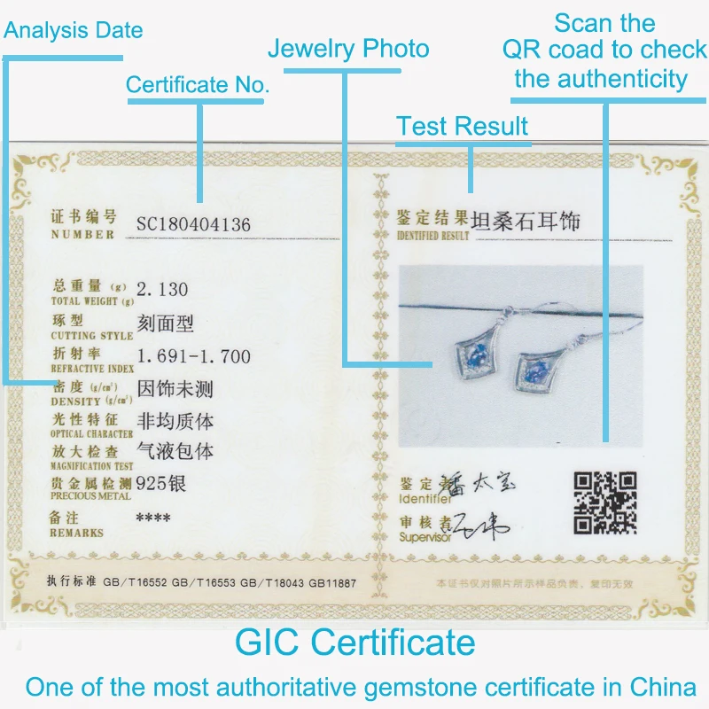 Элегантный Танзанит серьги капли для вечерние 4 мм * 6 ПРИРОДНЫЙ VS класса 925