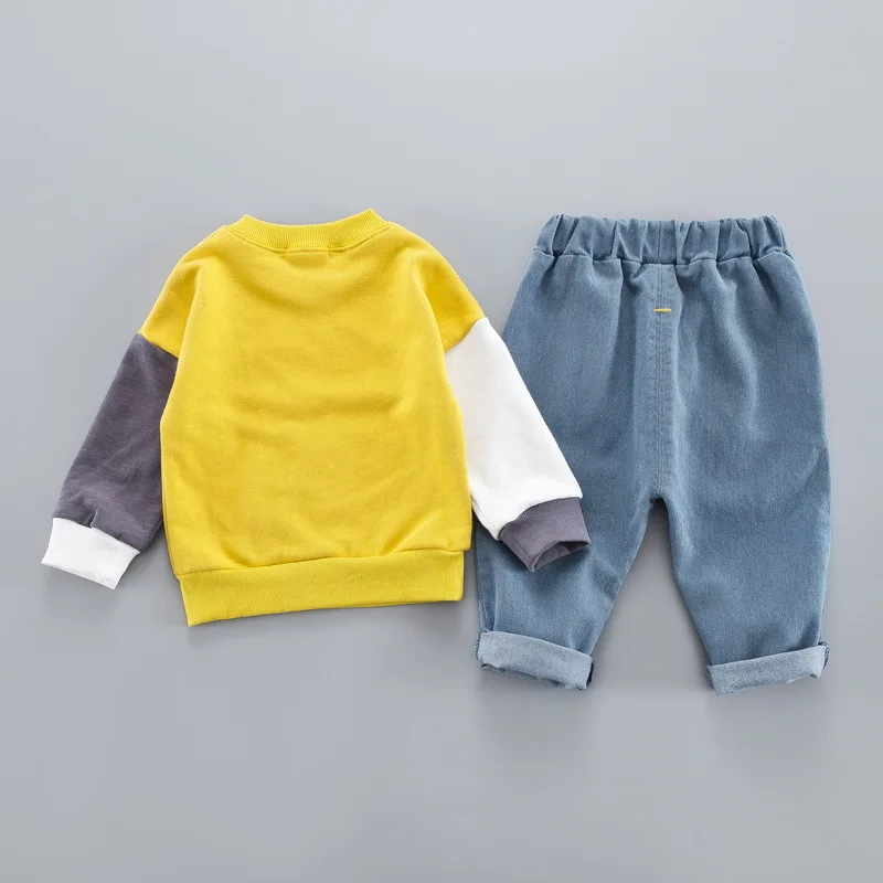 Одежда для маленьких мальчиков весенняя одежда малышей спортивный костюм