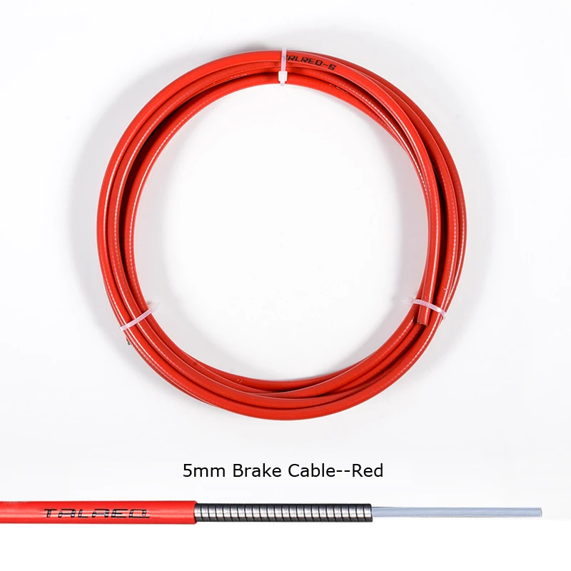 Brake Cable Red 3 м Универсальный Горный Дорожный велосипед Шестерни Тормозная Сдвиг переключения переключатель спереди и сзади внутренней и внешней замены кабель провод - Цвет: Brake Cable Red