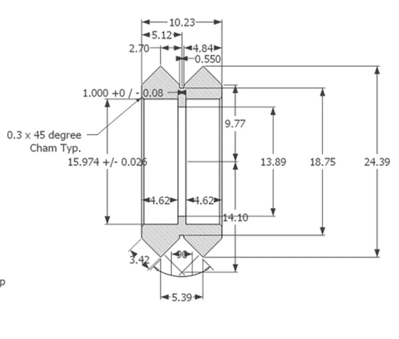 3D принтер Reprap CNC линейные части движения Openbuilds Dual V комплект колес металлический