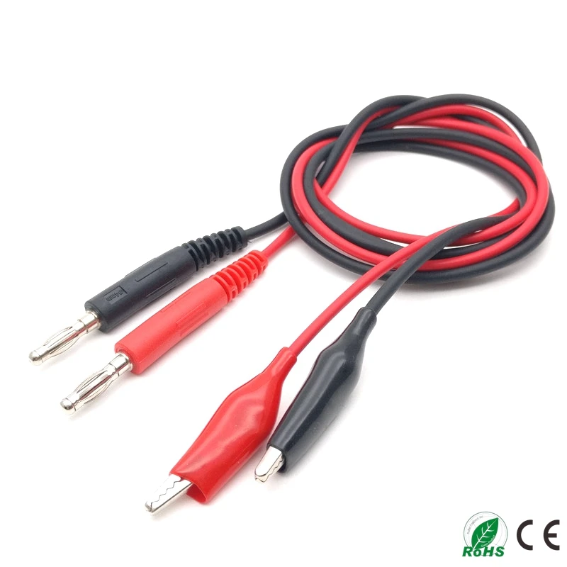 1 пара шнур для мультиметра 80 см|banana plug clip|alligator testing cordtest leads alligator clips |