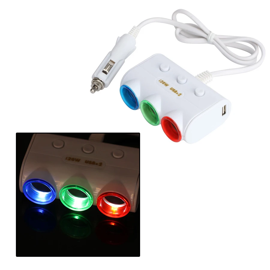 POSSBAY скидка 95% универсальный 3 сторонний автомобильный тройной светодиодный