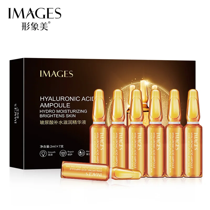 7pcs Hyaluronic Acid Ampoule Face Serum Shrink Pores Anti-Ance Nicotinamide Whitening Injection Moisturizing Wrinkle | Красота и
