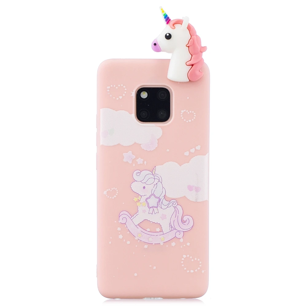 3D Stress Relief Soft Silicon Cute Unicorn Panda Printing Phone Cover Case For Huawei P20 Mate 10 20 Pro Mate10 Lite Funda Coque |