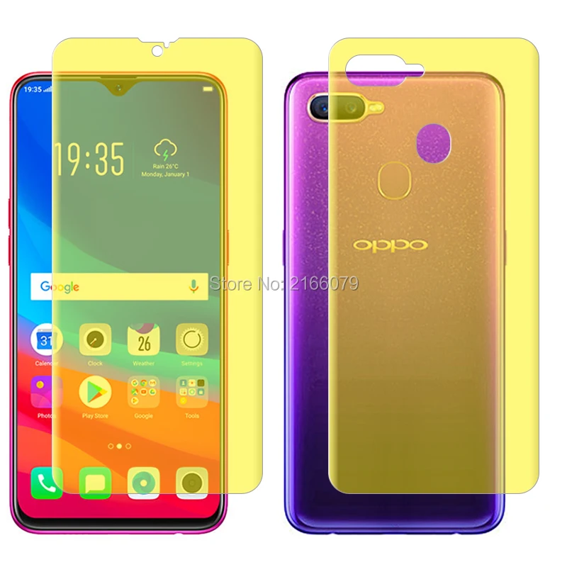 Защитная пленка для OPPO F9 / Pro F9Pro мягкая Передняя и задняя крышка из ТПУ 6 3 дюйма