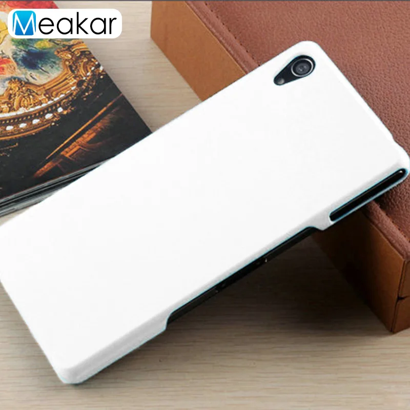 Матовая Пластик Coque 5.2For sony Xperia Z2 чехол для sony Xperia Z2 Z 2 D6503 D6502 D6543 телефона чехол-лента на заднюю панель - Цвет: white