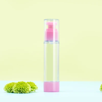 50ML Pink 15 мл 30 мл 50 мл 30 шт/партия пустой пластиковый лосьон Герметичная Бутылка с помпой, DIY розовый косметический контейнер для эмульсии, зеленый безвоздушный пакет - Цвет: 50ML Pink