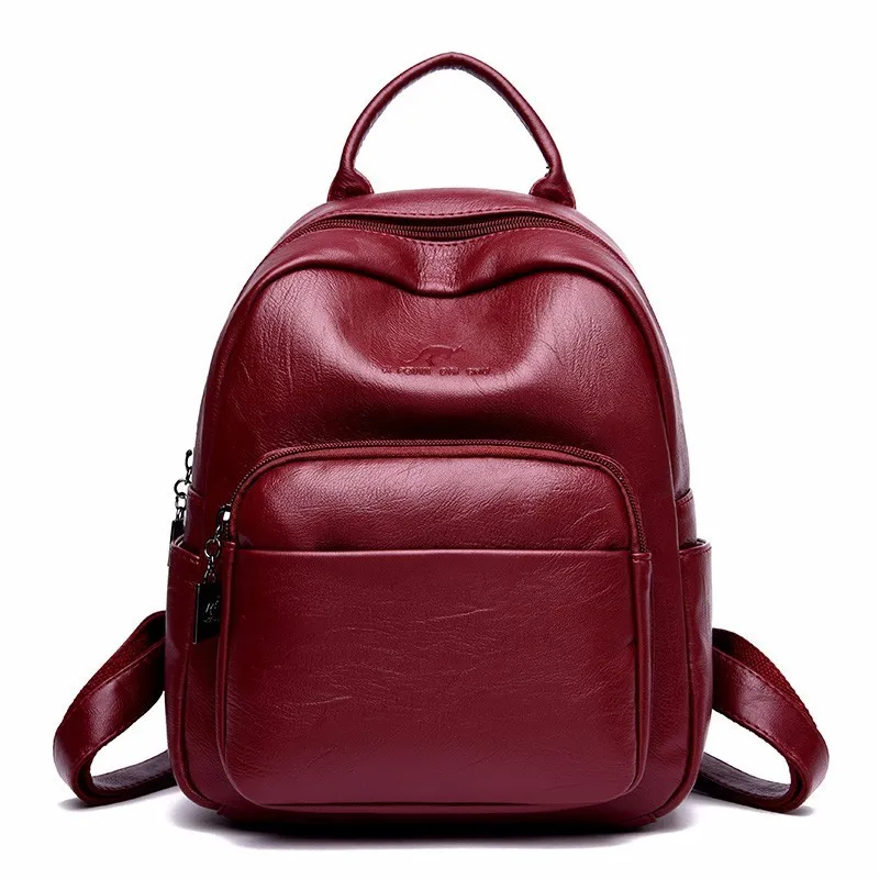 Женские кожаные рюкзаки Sac A Dos Femme для девочек консервативный школьный рюкзак