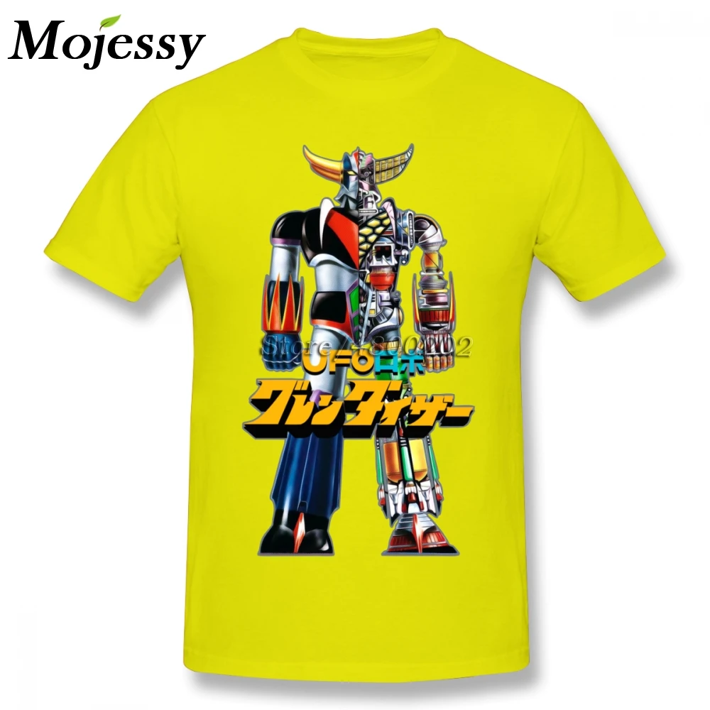 Mazinger Z UFO робот Grendizer футболка для мужчин плюс размер 5XL командный Топ - Цвет: Цвет: желтый