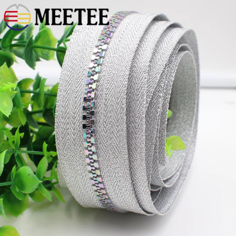 Meetee 3 ярдов металлическая молния бронзового цвета 3# размер DIY аксессуары ручной работы u-образный код стоппер ползунки для одежды сумочка Сумочка поставка кошелька