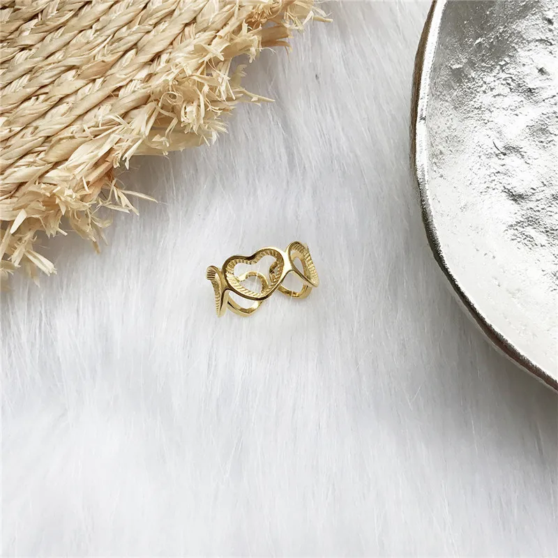 INZATT Cute Heart Openwrok Ring For Women Birthday party Charm 925 Sterling Silver Fashion Jewelry Personalise 2018 best Gift | Украшения и