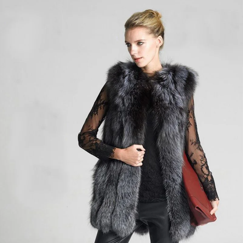 Новинка 2018 модное женское пальто на осень и зиму женские меховые жилеты куртка