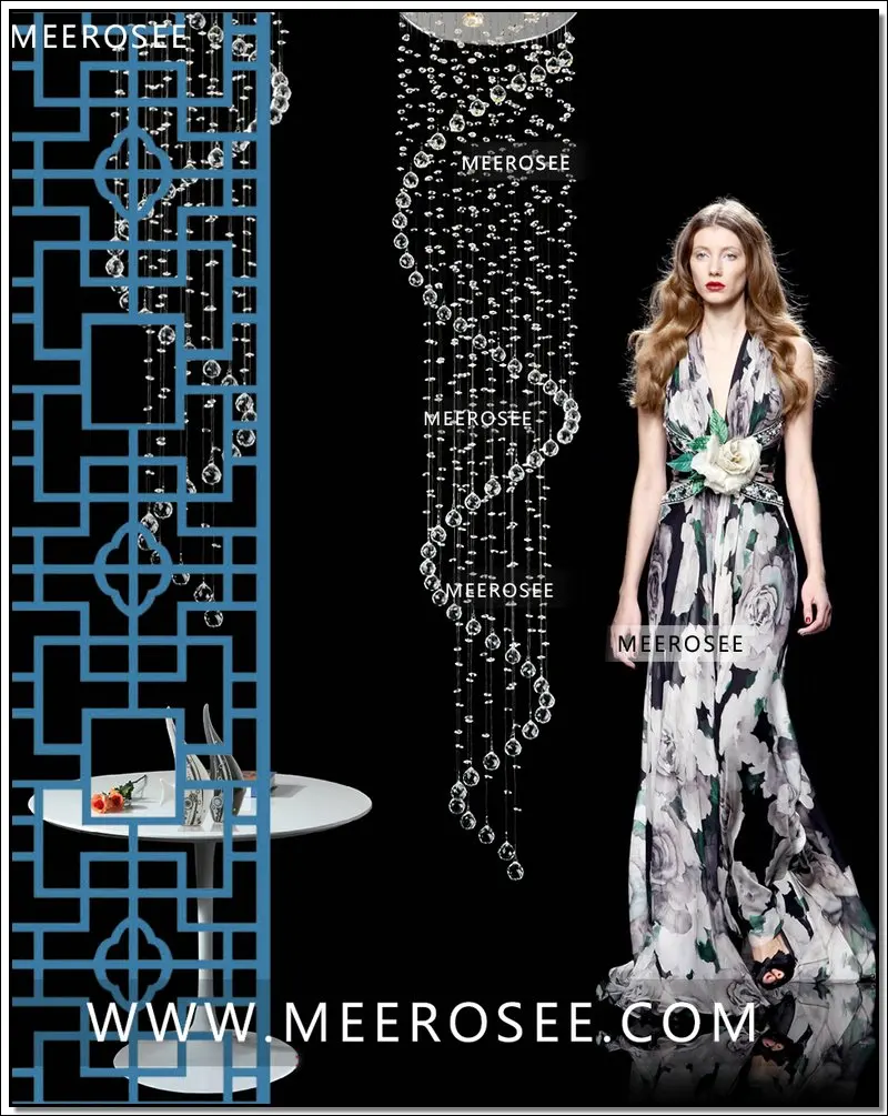 Оптовая/розничная продажа длинный спиральный Хрустальный потолочный