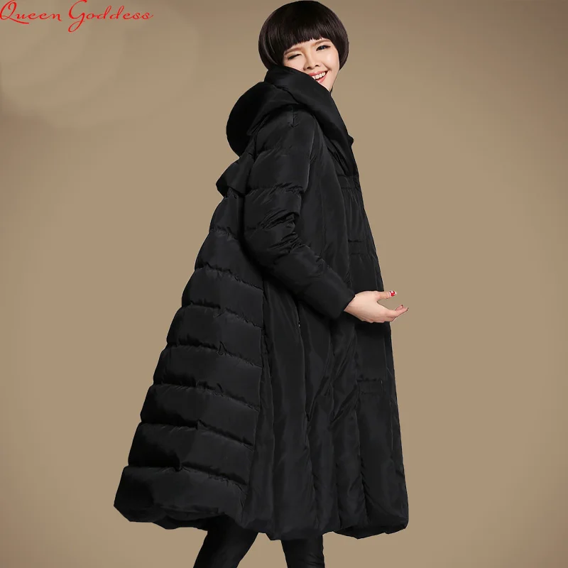 Женская куртка из нейлона Свободная Повседневная стильная толстая пуховая