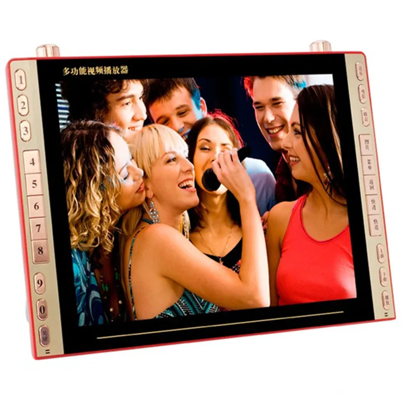DVD плеер фильм 23 дюймов VCD EVD HD видео плеер пожилых квадратных танцев ТВ радио динамик поддержка карты U диск MP3 видео машина