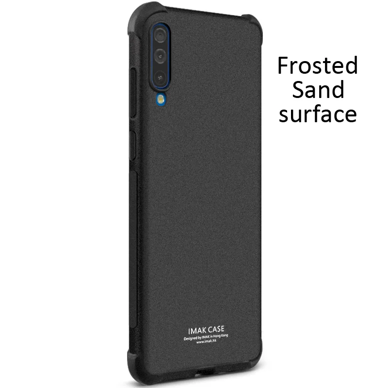 Frosted Sand IMAK Чехол с "воздушной подушкой" для samsung Galaxy A30 A50 A70 A60 A10 A20 Ударопрочный Мягкий ТПУ Силиконовые прозрачные чехлы - Цвет: Frosted Sand