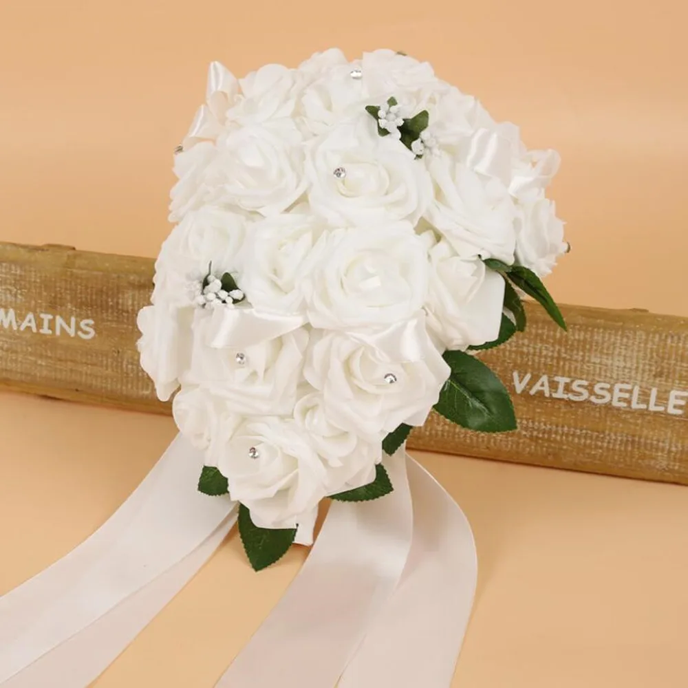 Искусственные букеты из вспененного полиэтилена прозрачные для невесты в форме