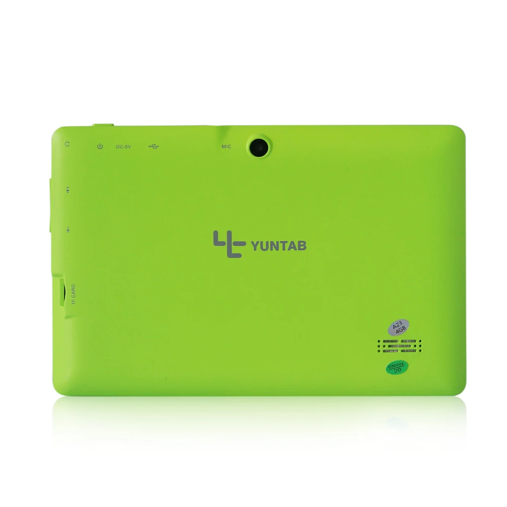 Бесплатная доставка Yuntab 7 дюймов Q88 про Allwinner A33 4 ядра Android Dual CameraWIFI android-планшет |