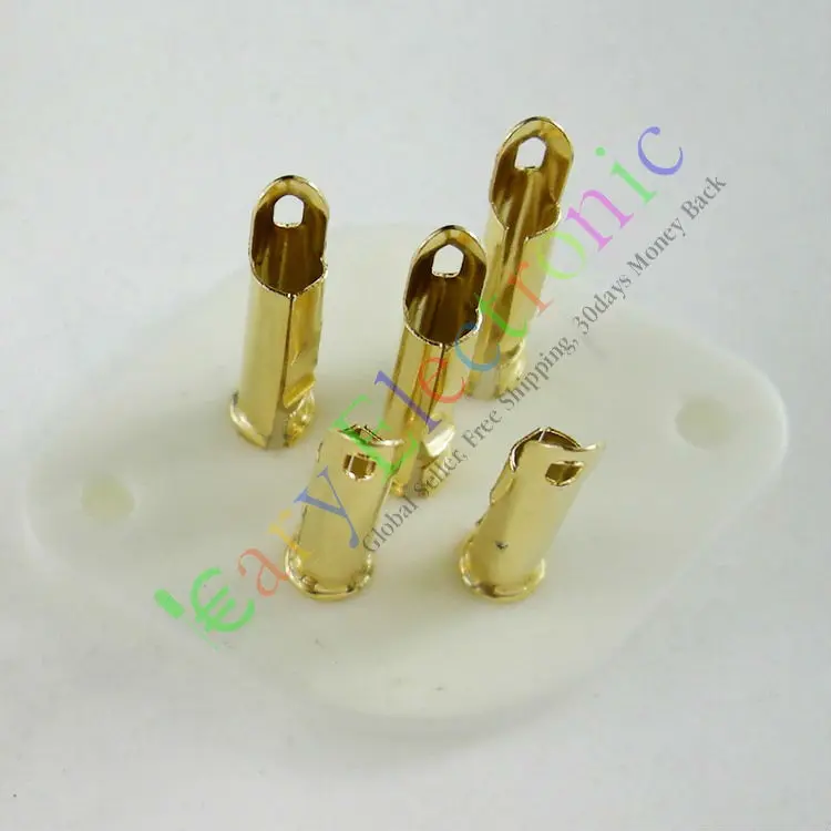 Оптовая и розничная продажа 8 шт. 5 контактов Золотая Керамическая вакуумная