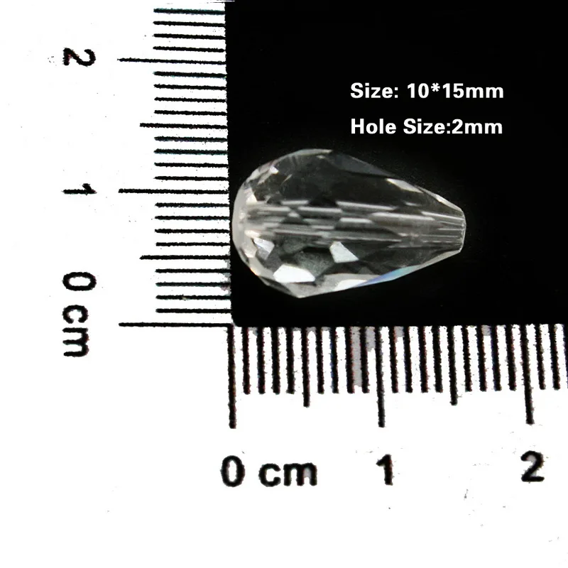 Лидер продаж прибл. 10 шт./лот граненые стеклянные шарики 10х15 мм в форме слезы