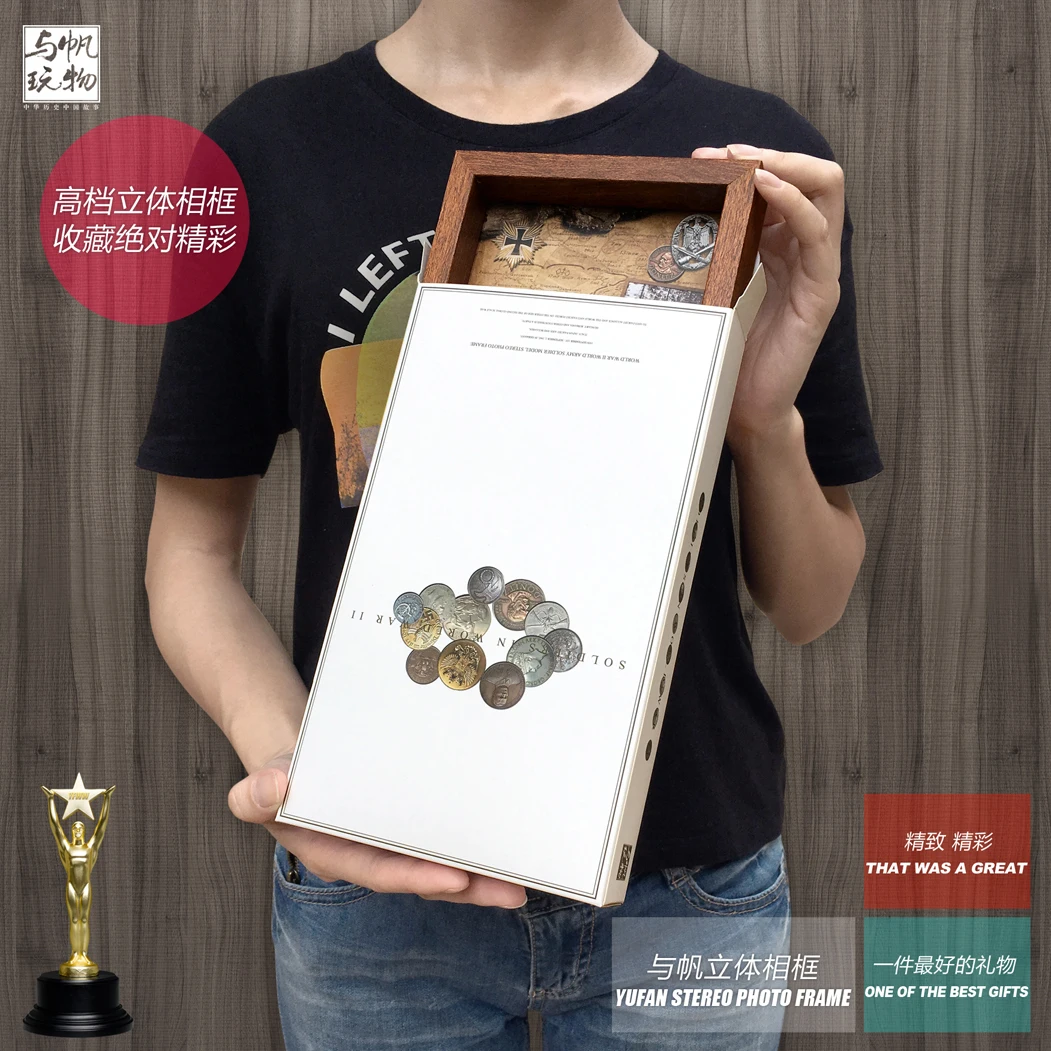 YUFAN модель стерео фоторамка 1:35 немецкий infantryman готовой продукции рамка украшения 14*19 см