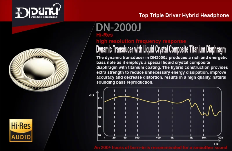 DUNU DN-2000J 2BA+ 1DD Премиум гибридные HiFi наушники Hi-Res аудио стерео наушники-вкладыши мониторинг мелодии аудио металлические бас наушники