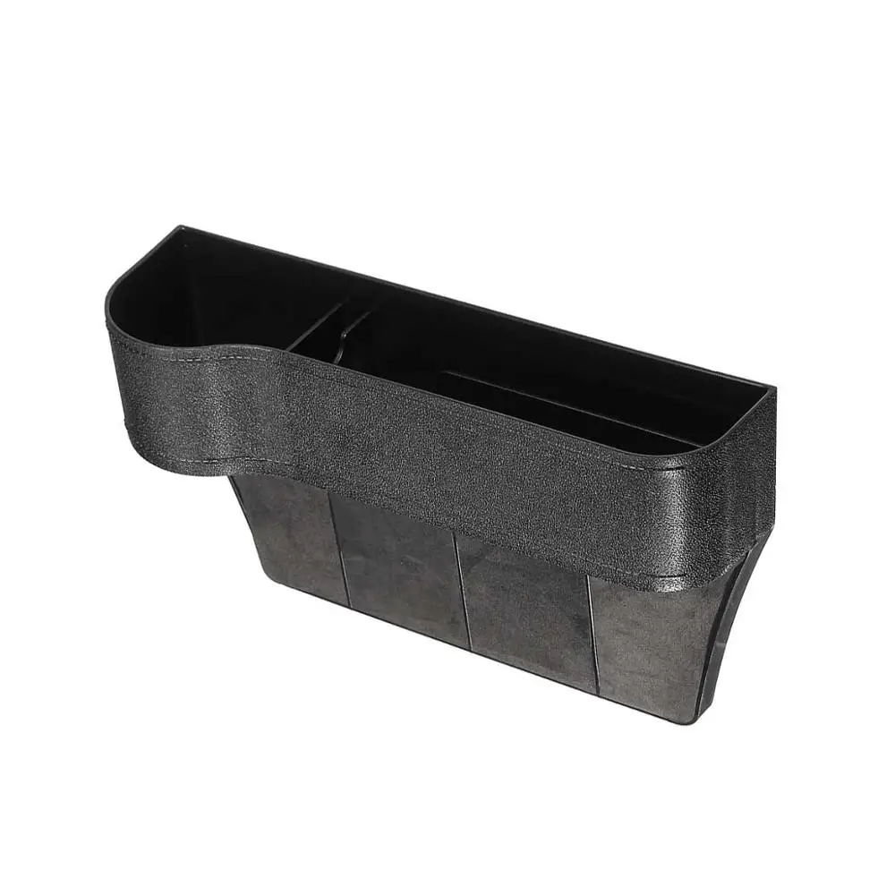 1pc Black Left Автомобильный держатель из АБС-пластика, ящик для хранения сидений, карманный органайзер, держатель для телефона, универсальный размер сидений, аксессуары для интерьера - Название цвета: 1pc Black Left