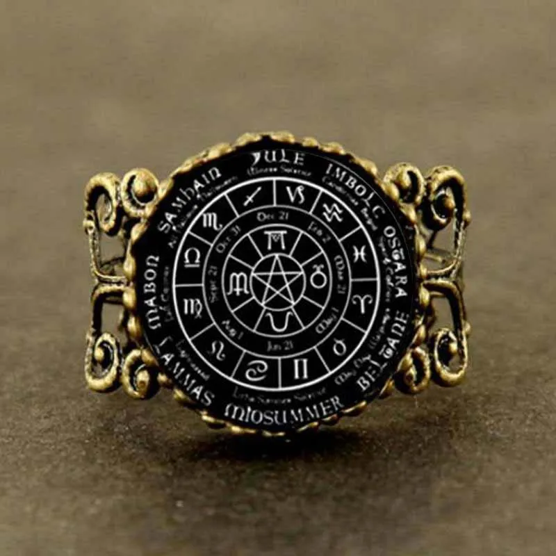 Супернатуральное языческое колесо года кольцо Доктор Кто подарок для женщин и